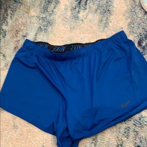 Nike blue drawstring athletic shorts - like new !